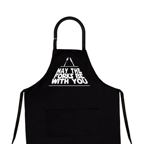 Nomsum | May The Forks Be With You | Premium Quality Barbeque Aprons for Men