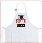 Nomsum | The Boss & Real Boss | 2-Piece Kitchen Matching Apron Set