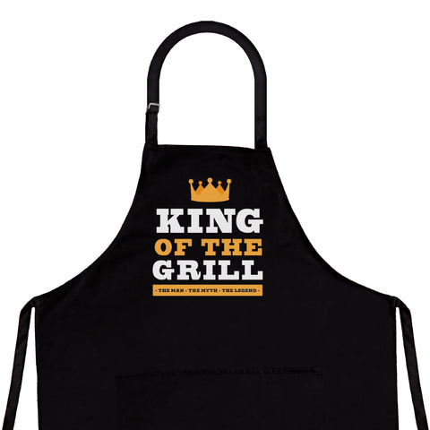 Nomsum | King Of The Grill | Premium Quality Barbeque Aprons for Men